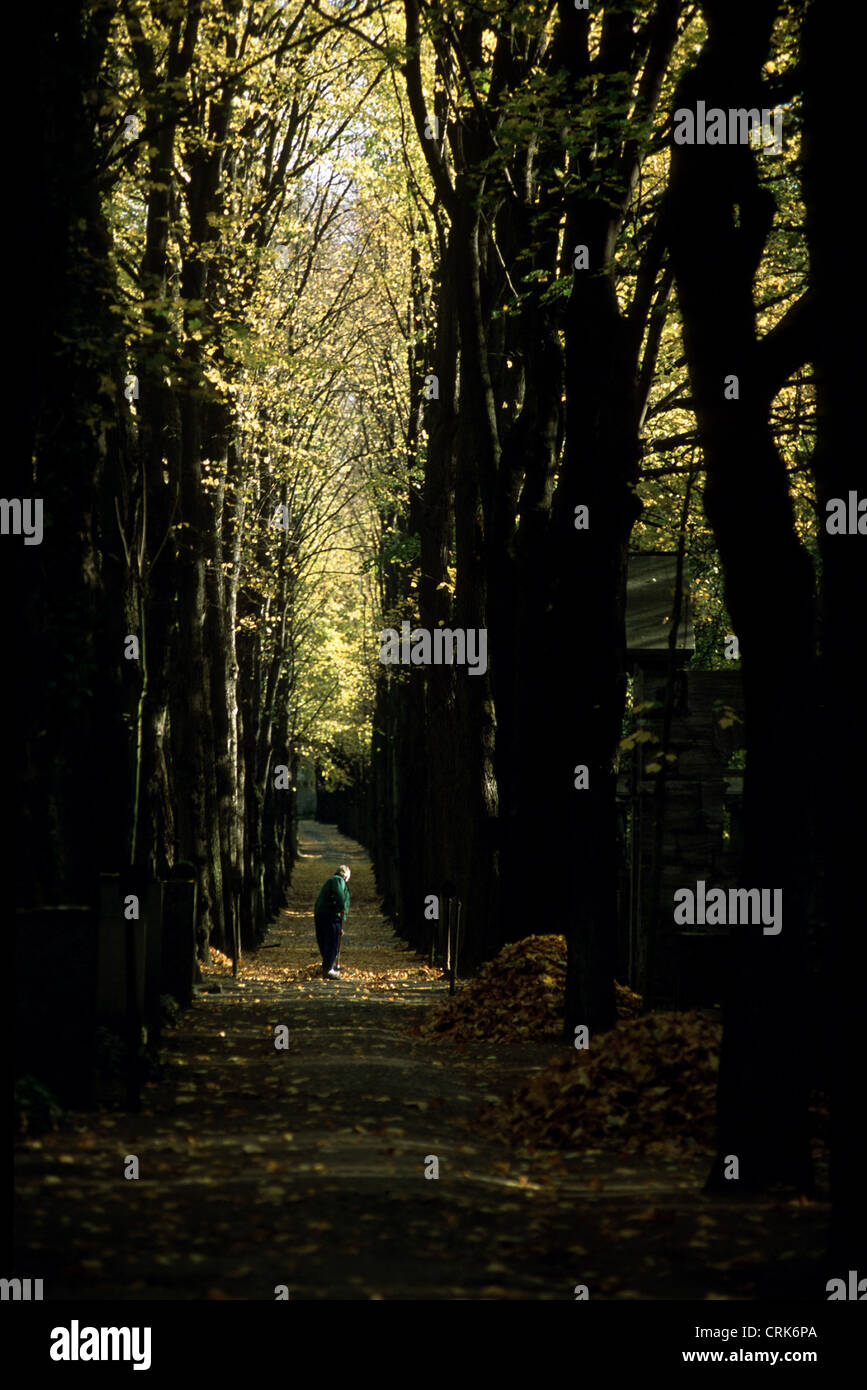 Der jüdische Friedhof Stockfoto