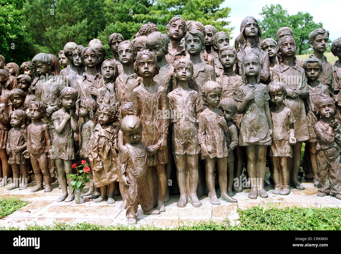 Denkmal für die ermordeten Kinder von Lidice Stockfoto