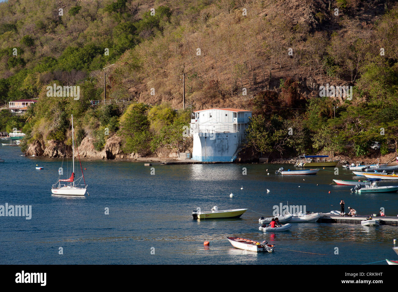 Adolphe Catan Antillen Bateau des Iles Karibik Französisch Guadeloupe-Les Saintes Stockfoto