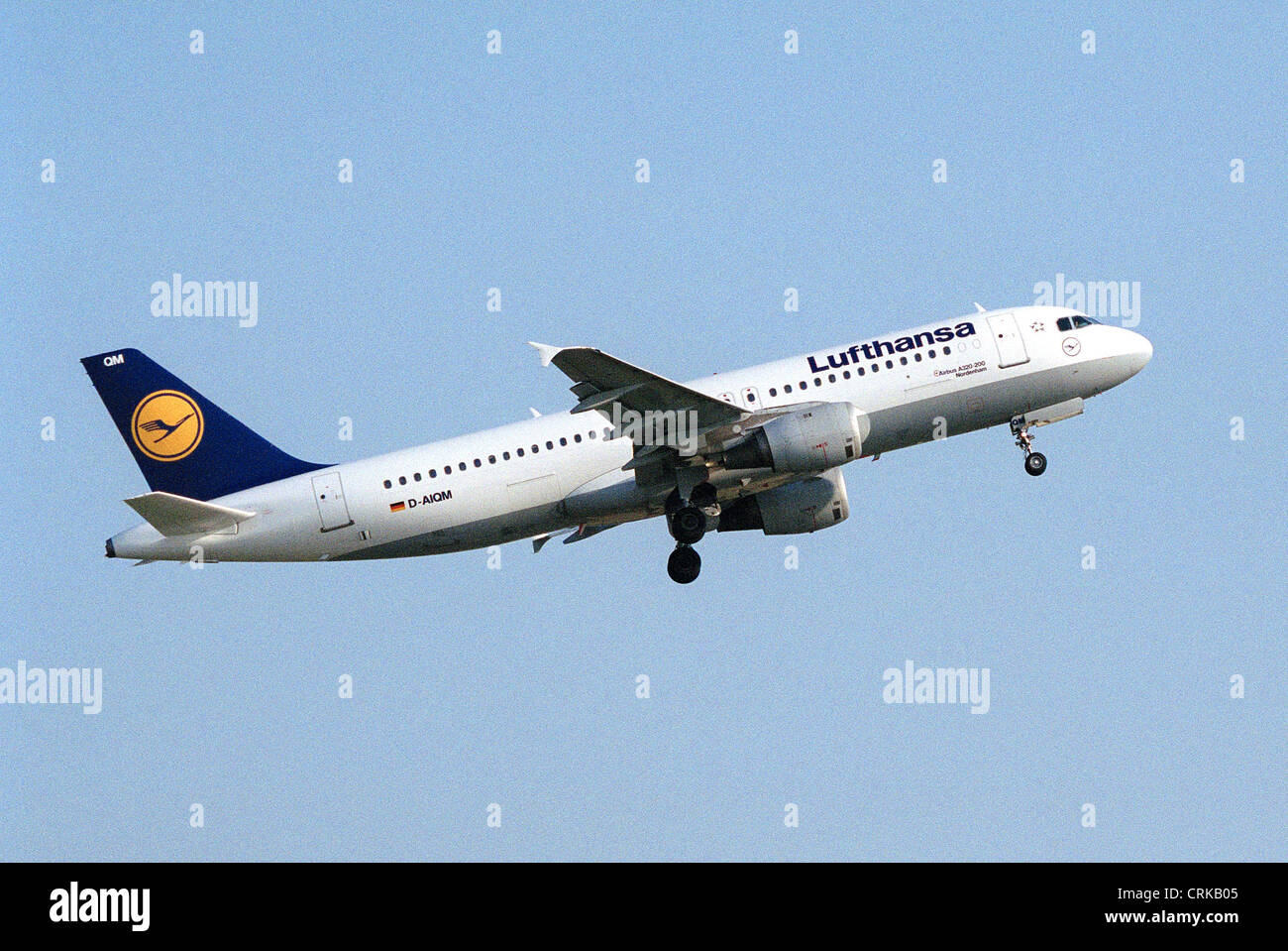Lufthansa-Maschine bei der Abreise von Berlin-Tegel Stockfoto