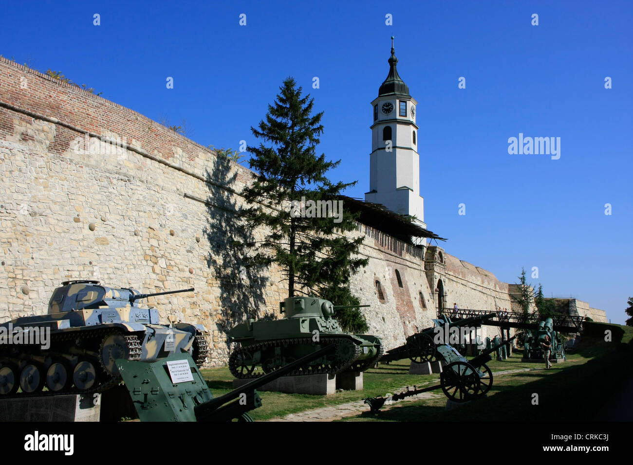 Militärmuseum, Kalemegdan, Belgrad, Serbien Stockfoto
