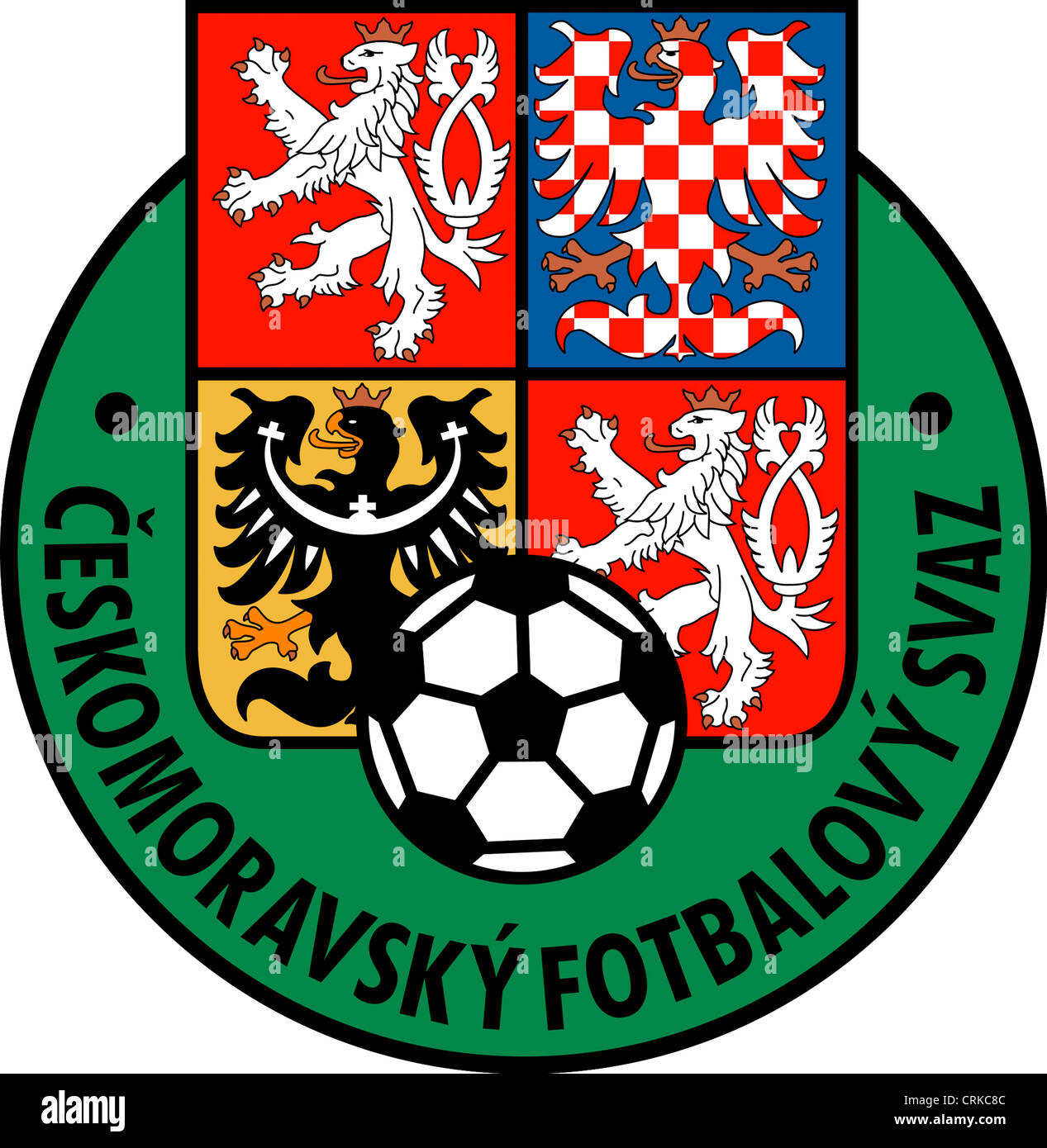 Logo der Tschechischen FußballNationalmannschaft Stockfotografie Alamy