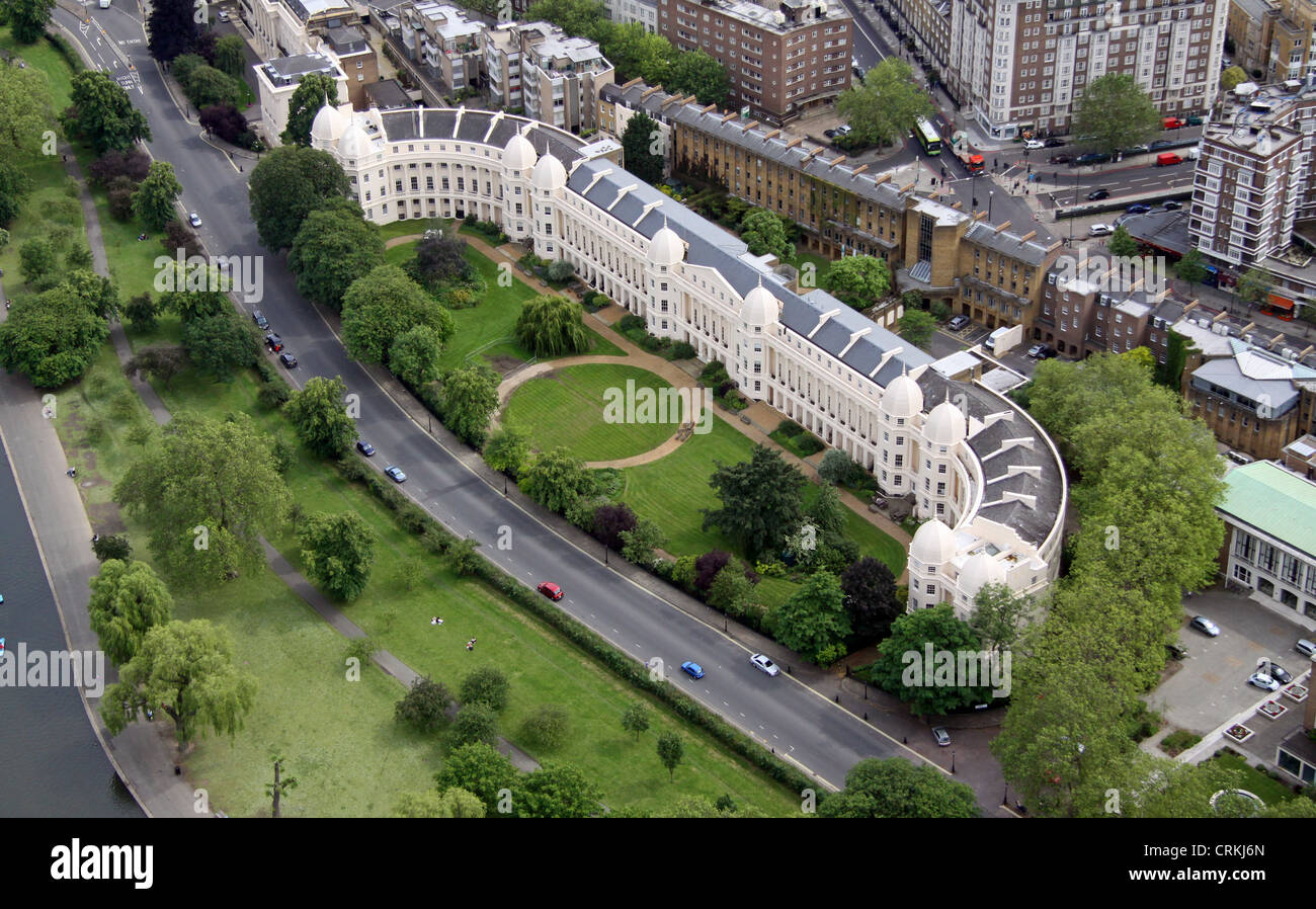 Luftbild von der London Business School, Regents Park, London NW1 Stockfoto