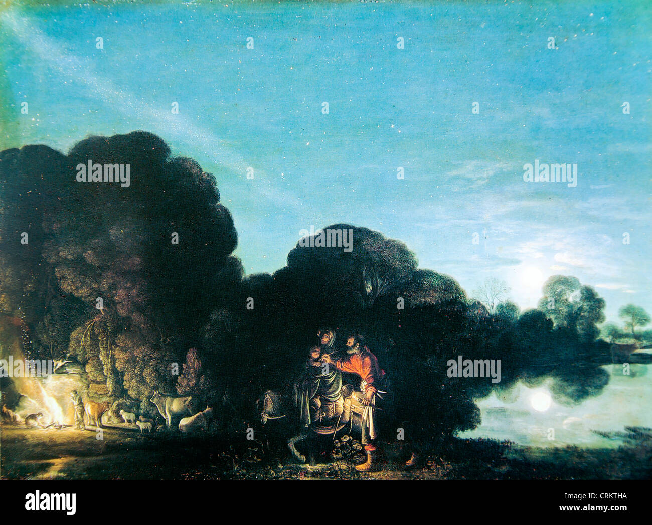 Adam Elsheimer – die Flucht nach Ägypten Stockfoto