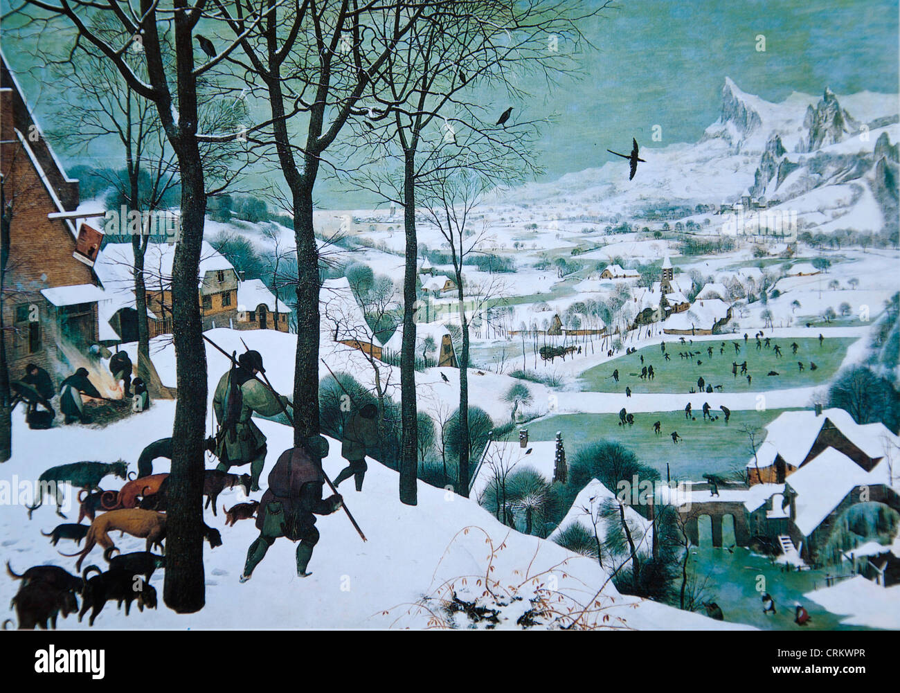 Pieter Bruegel - Jäger im Schnee Stockfoto