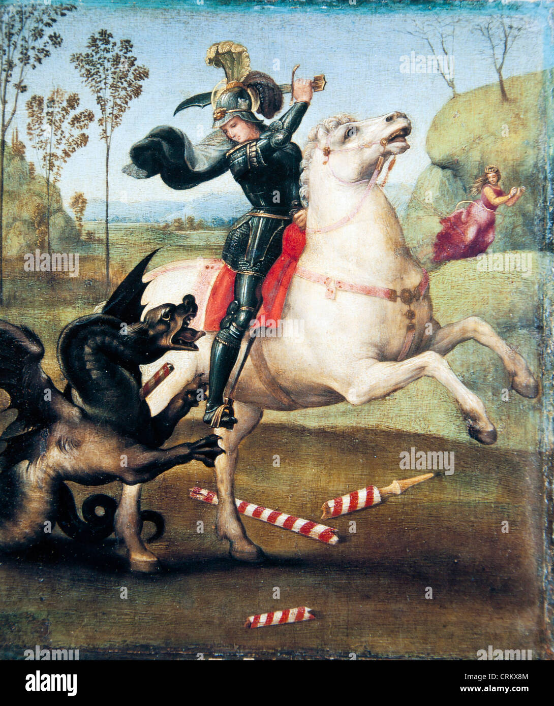 Der Heilige Georg - Raphael Stockfoto