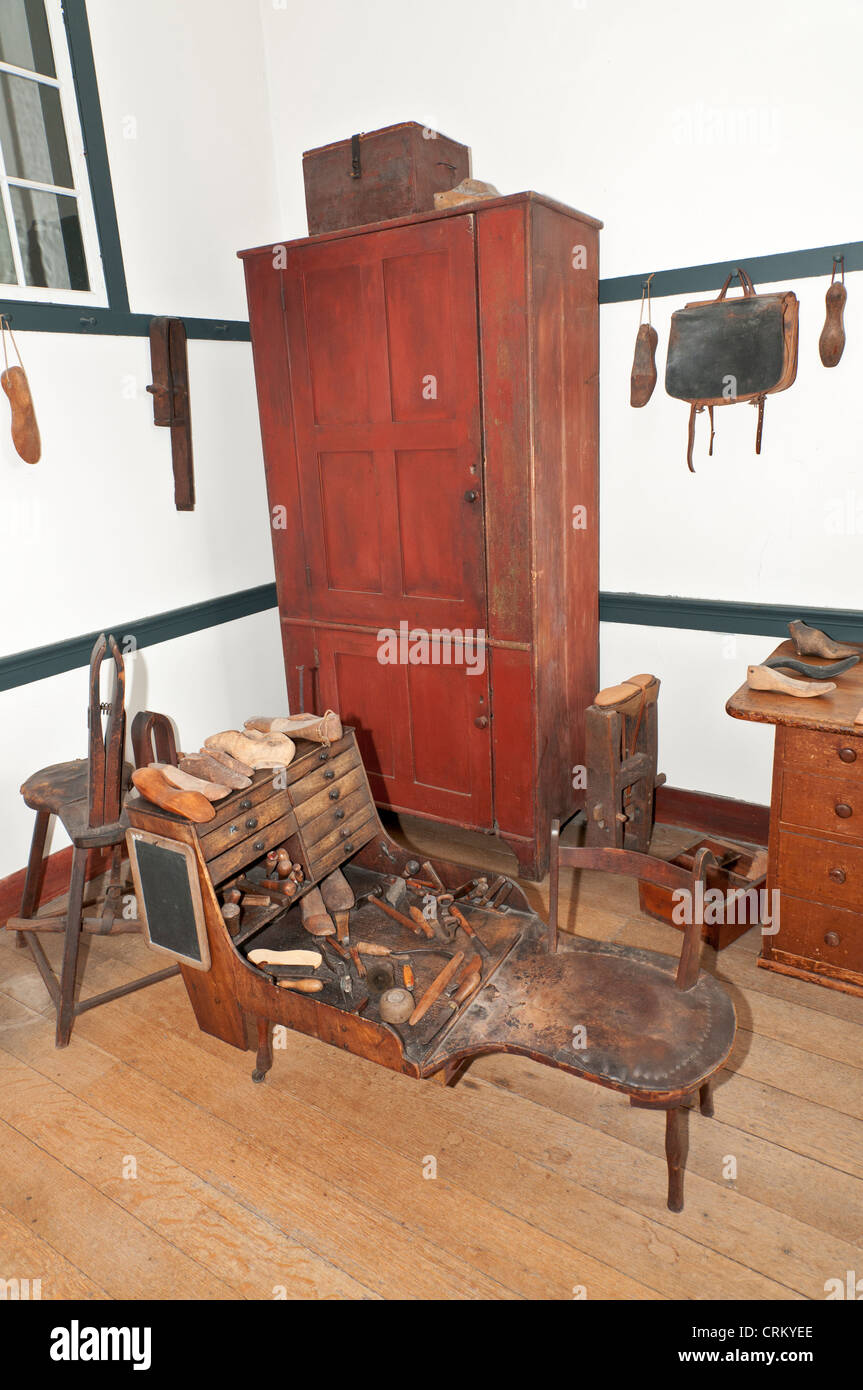 Kentucky, Shaker Village of Pleasant Hill, gegründet 1805, Amerikas größte restaurierte Shaker village Stockfoto