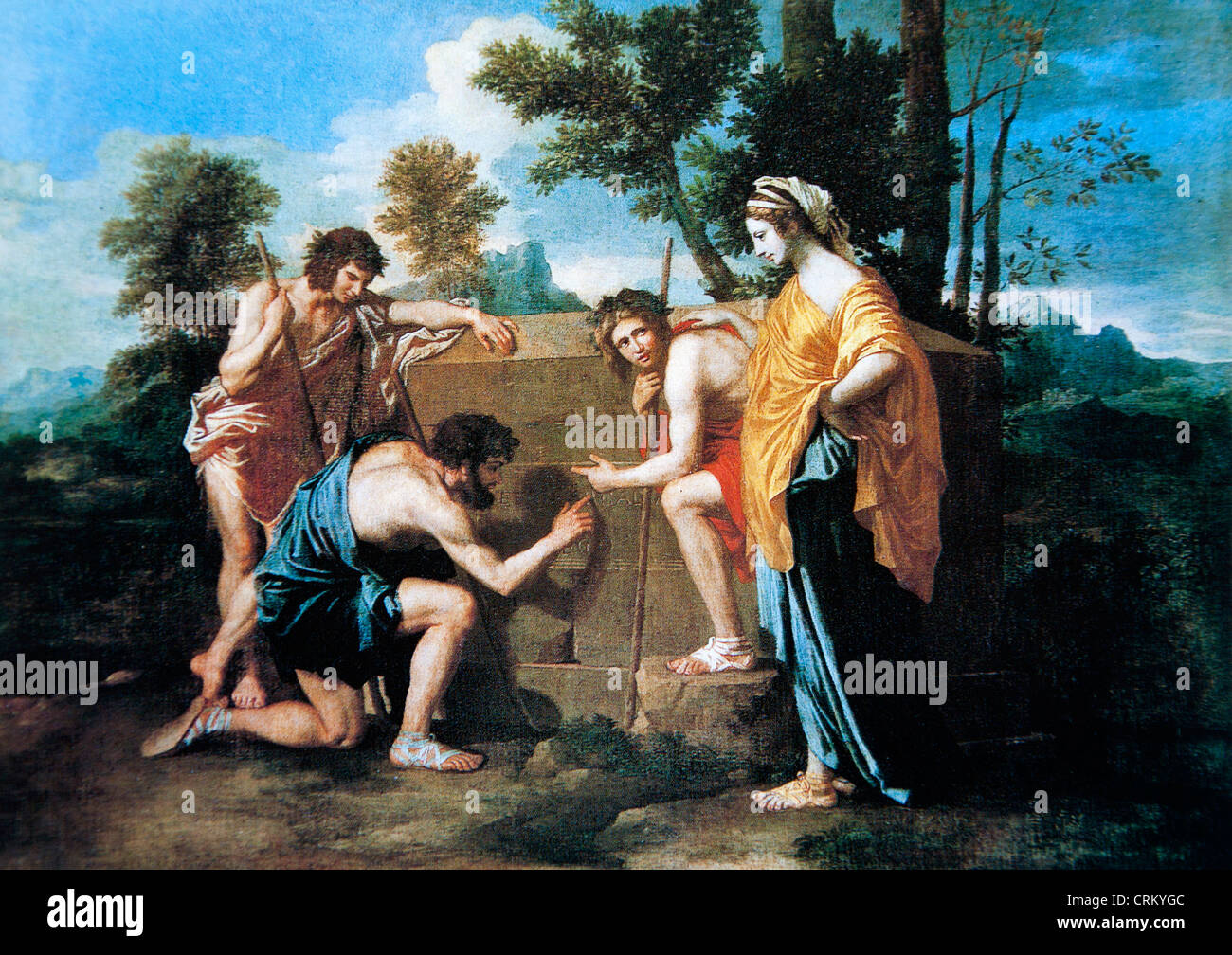Nicolas Poussin, die Hirten von Arkadien Stockfoto