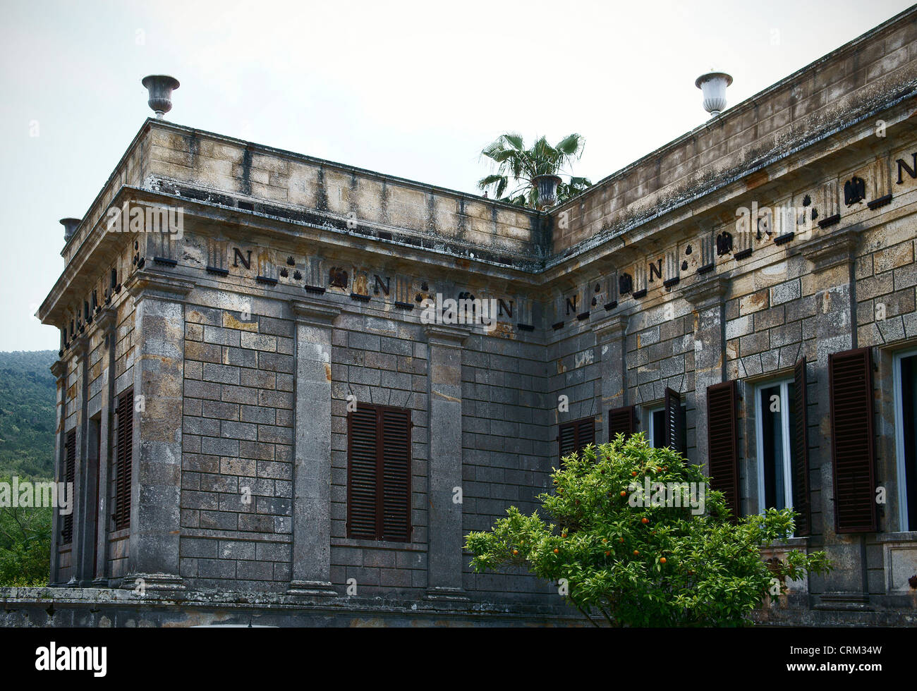 Demidoff Galerie der Villa San Martino die Villa Residenz von Napoleon Bonaparte San Martino di Portoferraio Italien Toskana Stockfoto