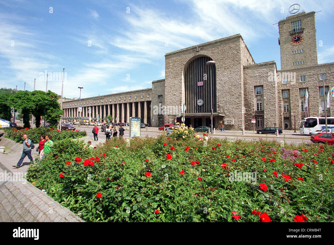 Außenansicht des Stuttgarter Hauptbahnhofs Stockfoto