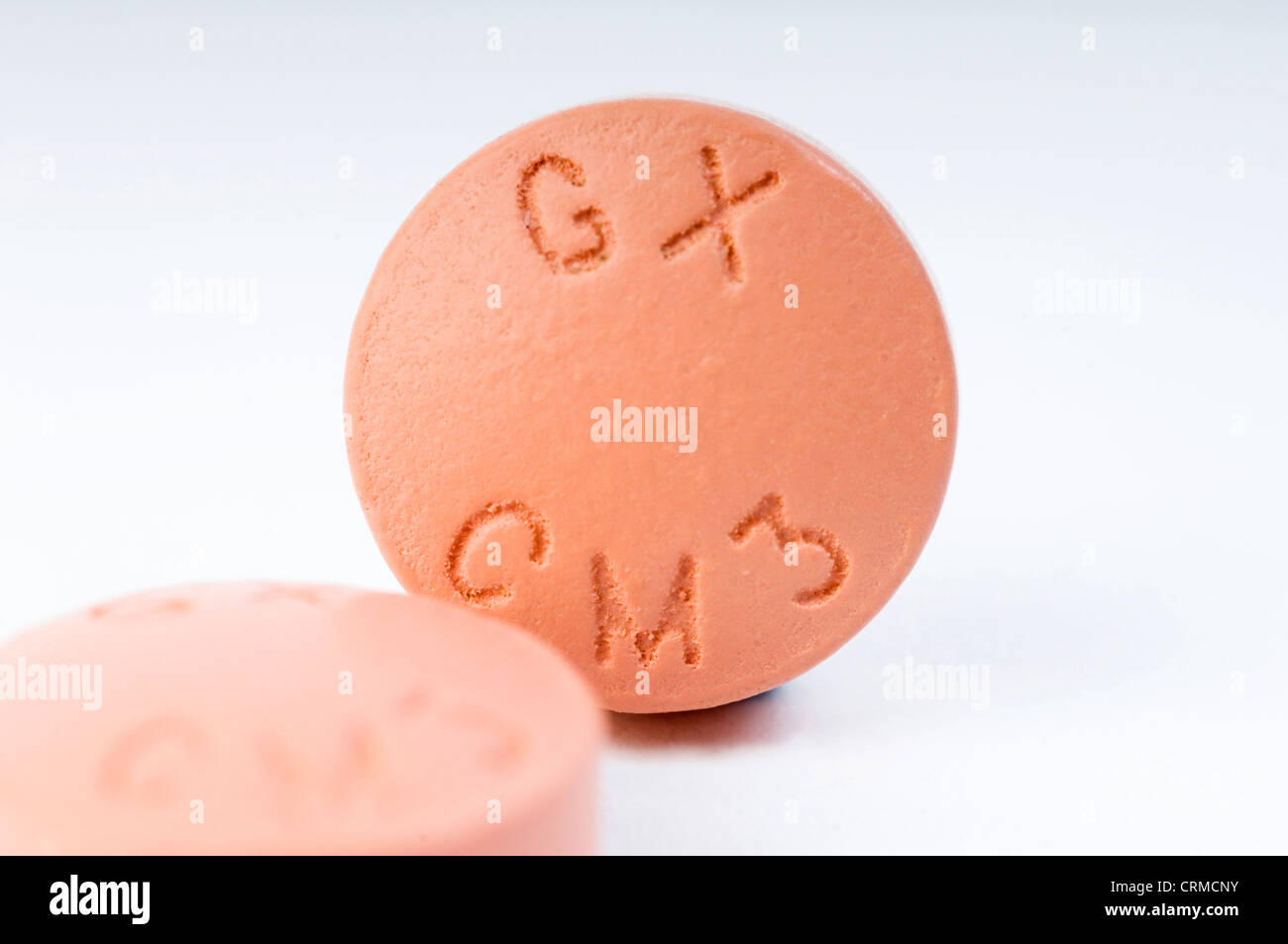 Cm3 Gewicht Pille Stockfoto