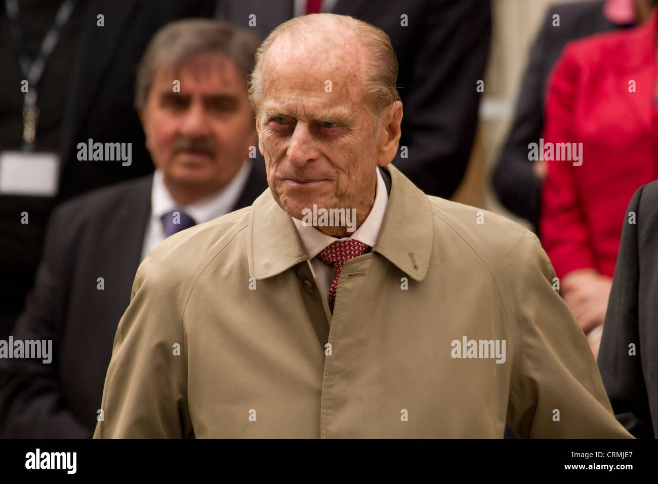 Prinz Philip, Duke of Edinburgh an Exeter, Devon als Teil der Diamond Jubilee Tour Stockfoto