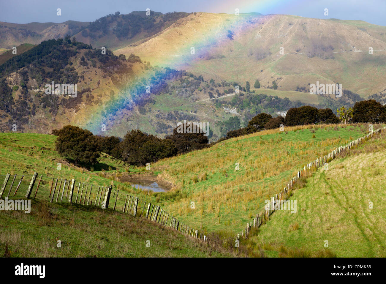 Regenbogen in Whangarei Northland Neuseeland Stockfoto