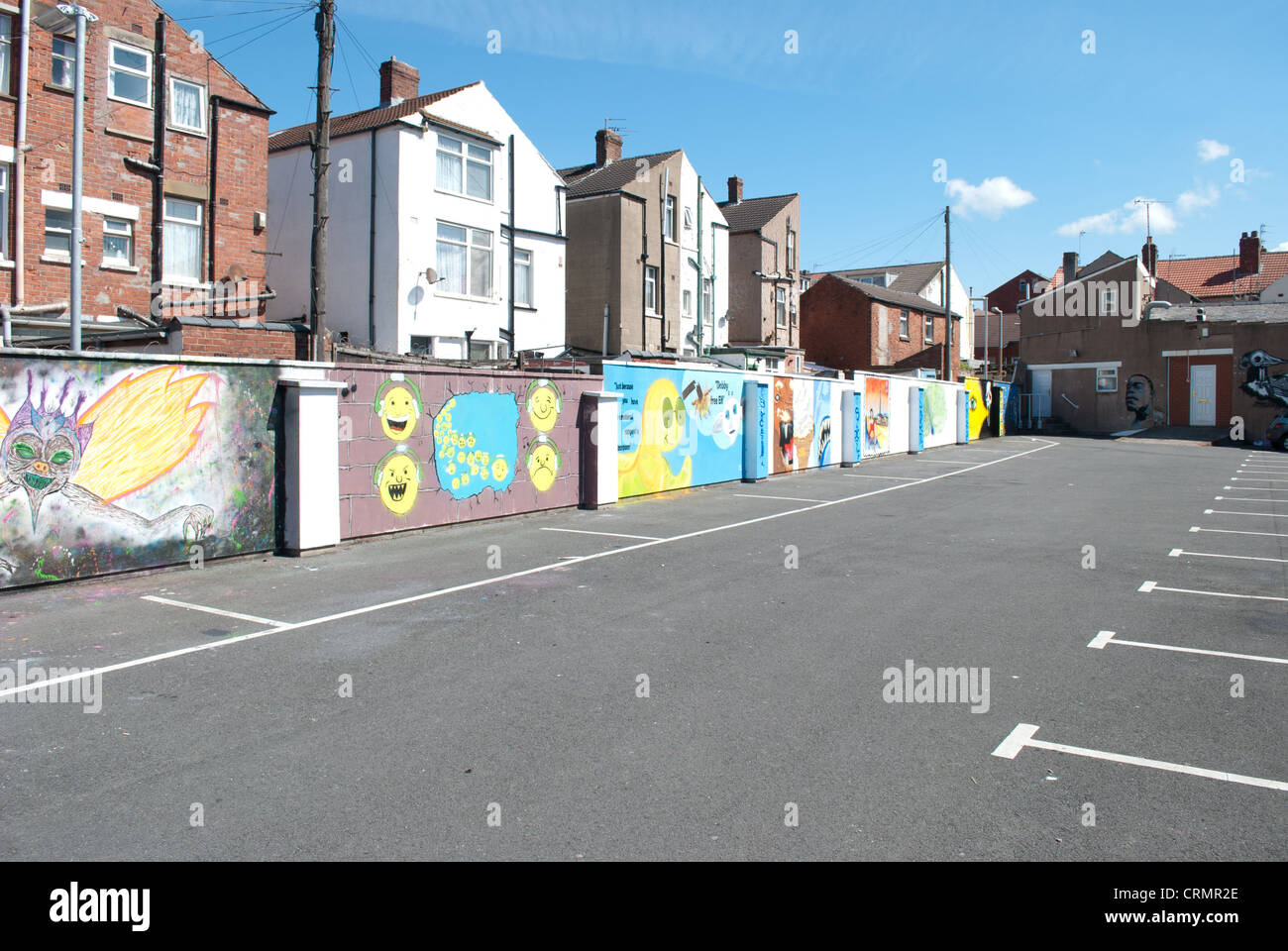 Sand, Meer und Spray 2012. Blackpool, England. Stockfoto