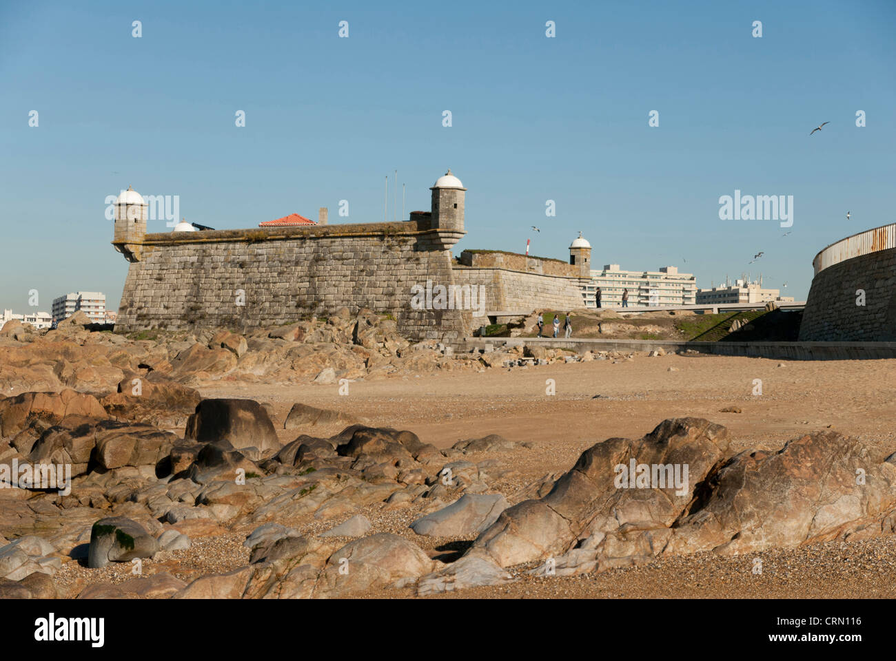 Castelo Queijo - Porto, Portugal Stockfoto