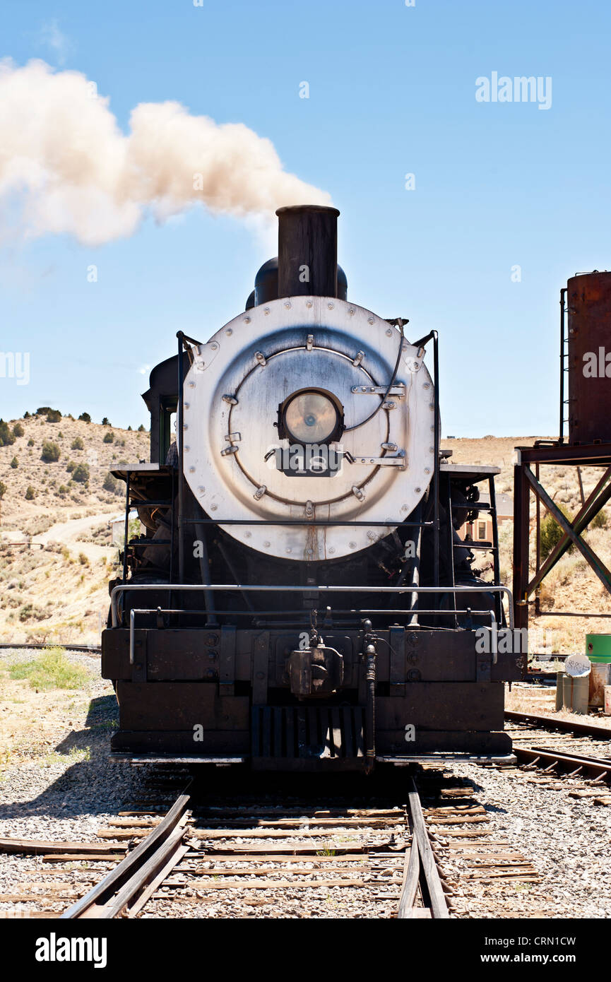 Baldwin Locomotive Motor 18, Virginia City & Truckee railroad Stockfoto