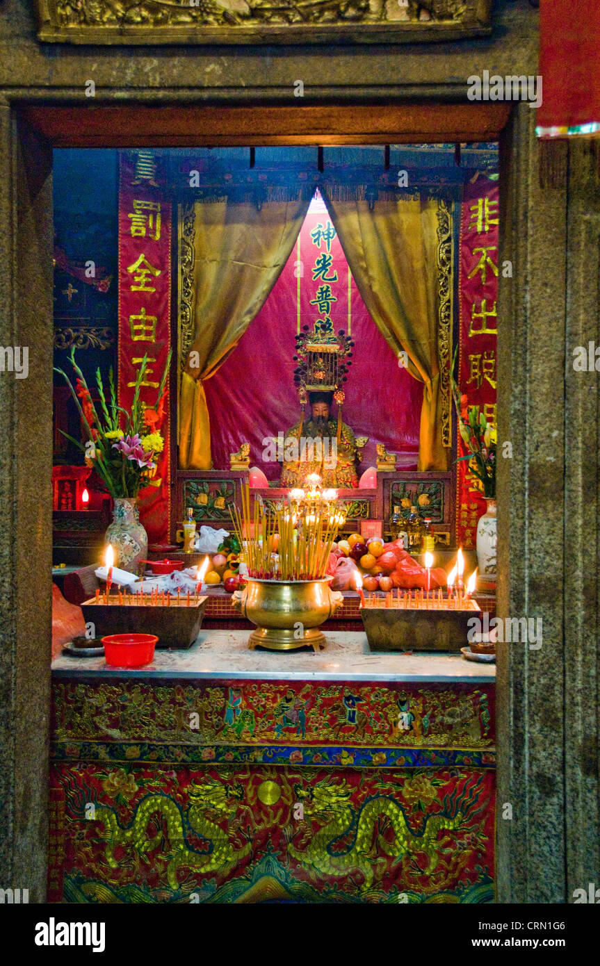 Buddhistische verändern und Schrein in Tempel in Hong Kong China Stockfoto