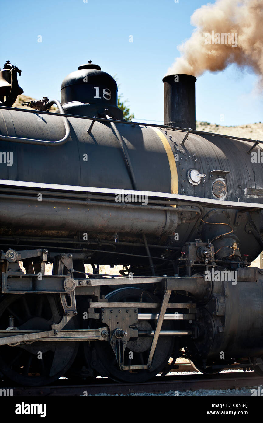 Baldwin Locomotive Motor 18, Virginia City & Truckee railroad Stockfoto