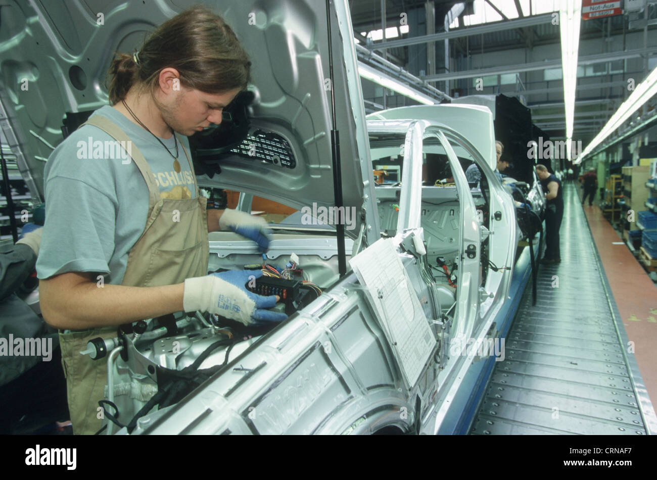 Produktion der S-Klasse im Stammwerk in Stuttgart-Sindelfingen Stockfoto