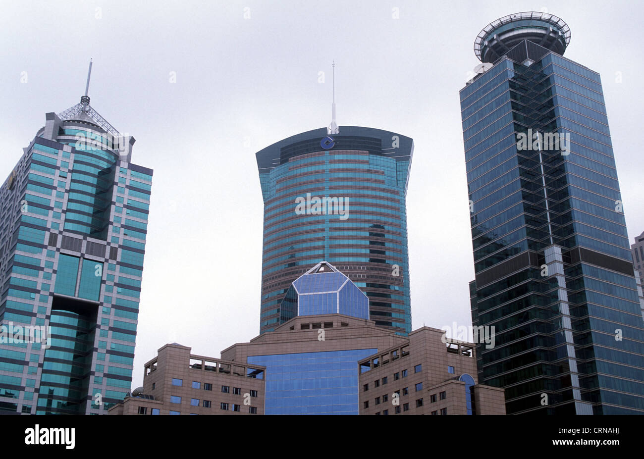 Financial District in Shanghai Stockfoto