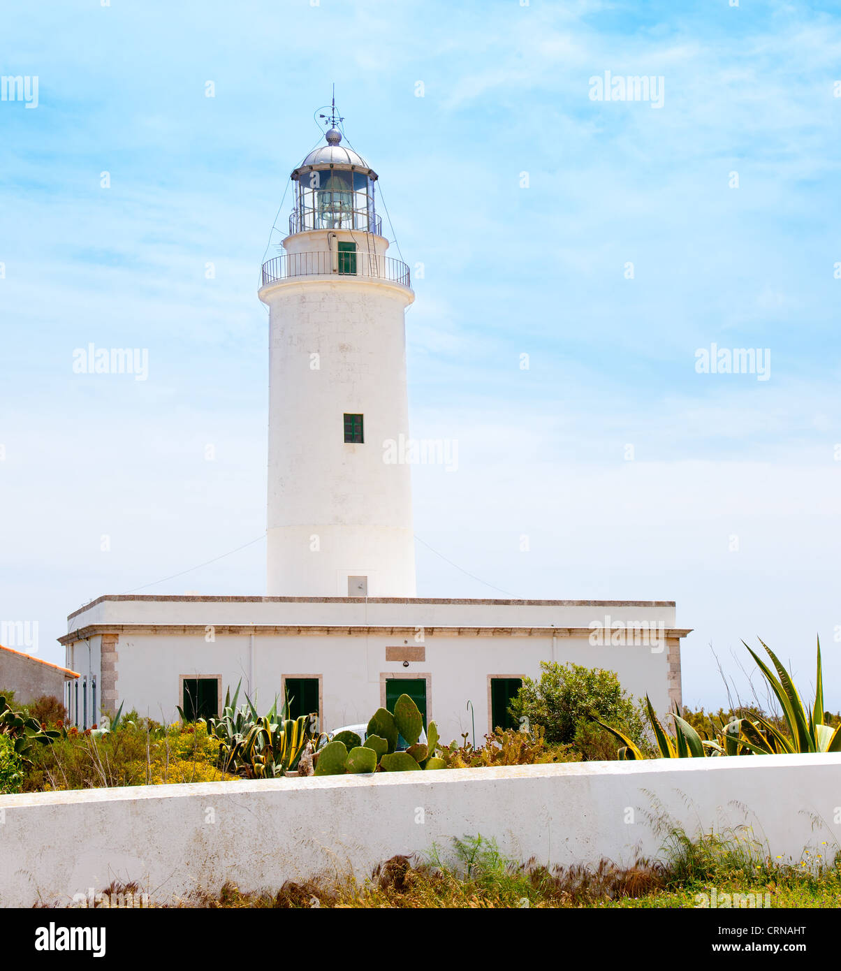 Leuchtturm La Mola in Formentera Balearen Stockfoto