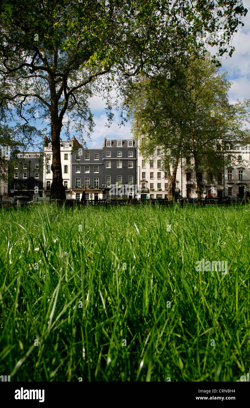 Wurm Blick auf Berkeley Square, Mayfair, London, UK Stockfoto