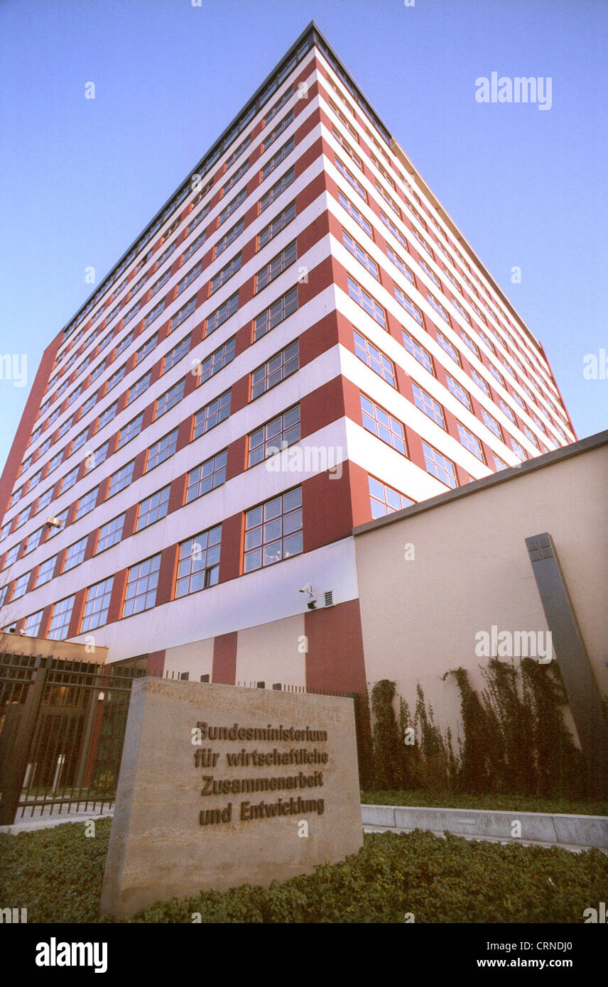 Gebäude-Bundesministerium für Entwicklung, Berlin Stockfoto
