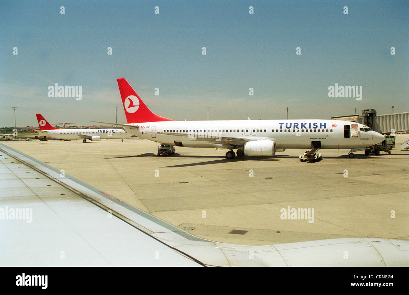 Flugzeug der Turkish Airlines Flughafen Atatürk in Istanbul