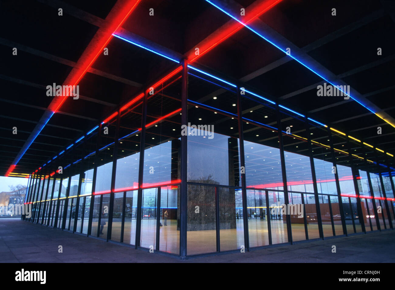 Neue Nationalgalerie in Berlin Stockfoto