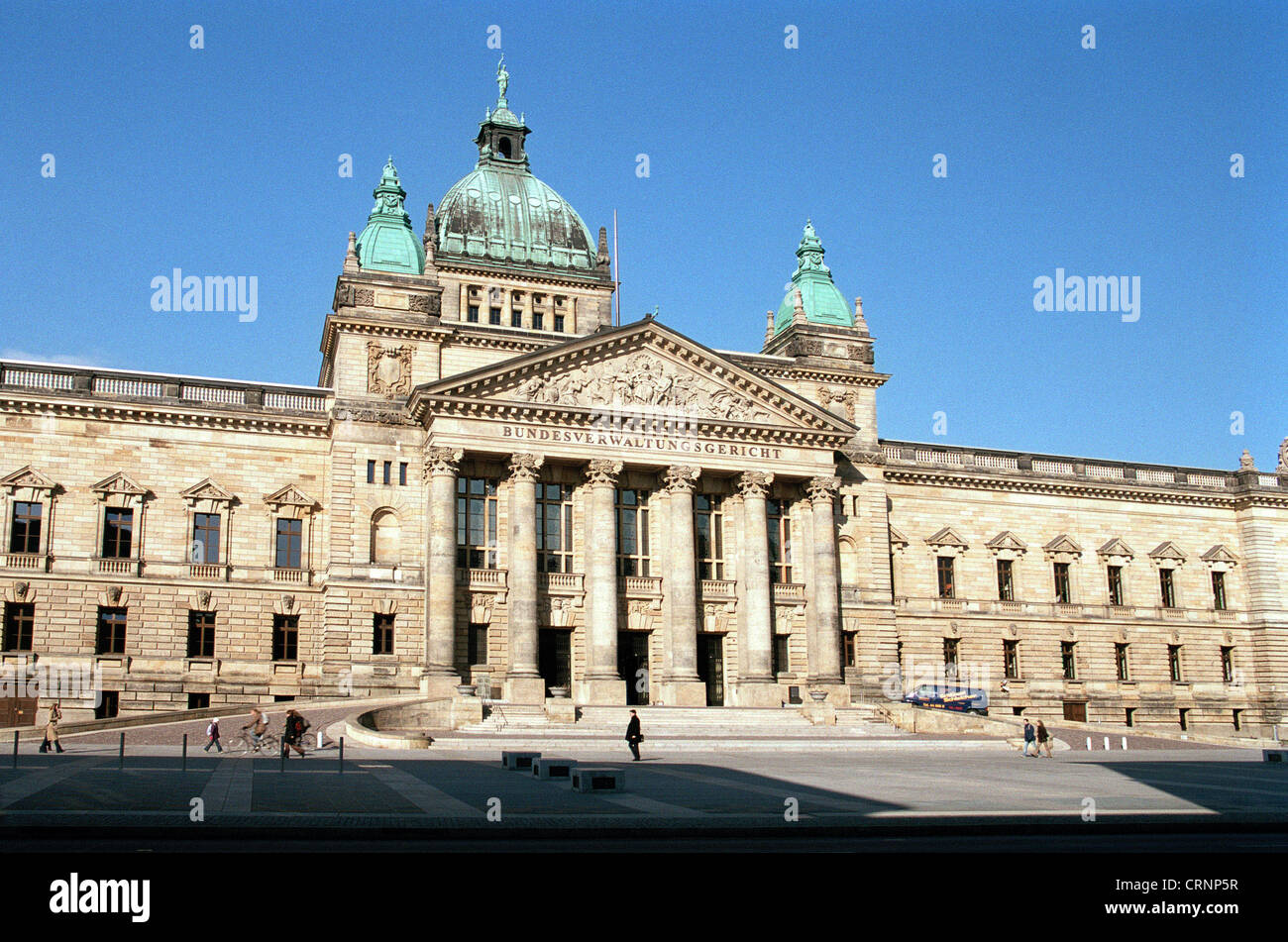 Das Bundesverwaltungsgericht in Leipzig Stockfoto