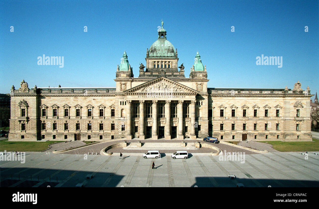 Das Bundesverwaltungsgericht in Leipzig Stockfoto