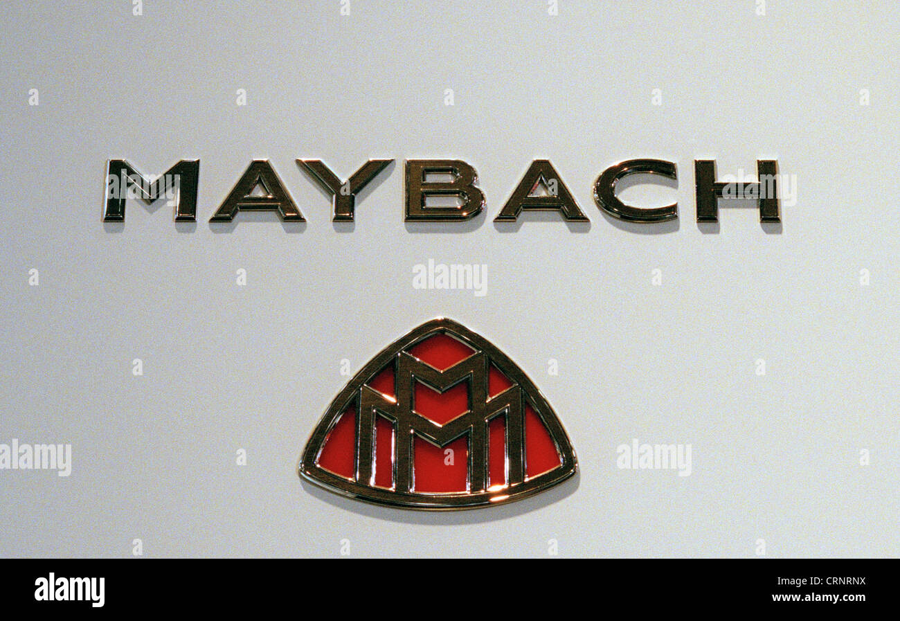 Logo des Luxus-Automarke Maybach Stockfoto