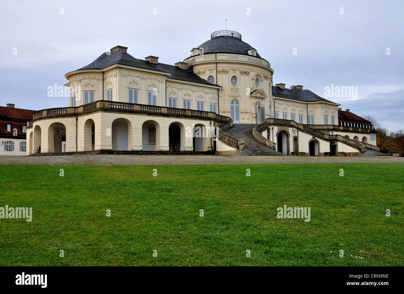 Schloss Solitude wichtigsten Perspektive, Stuttgart Stockfoto