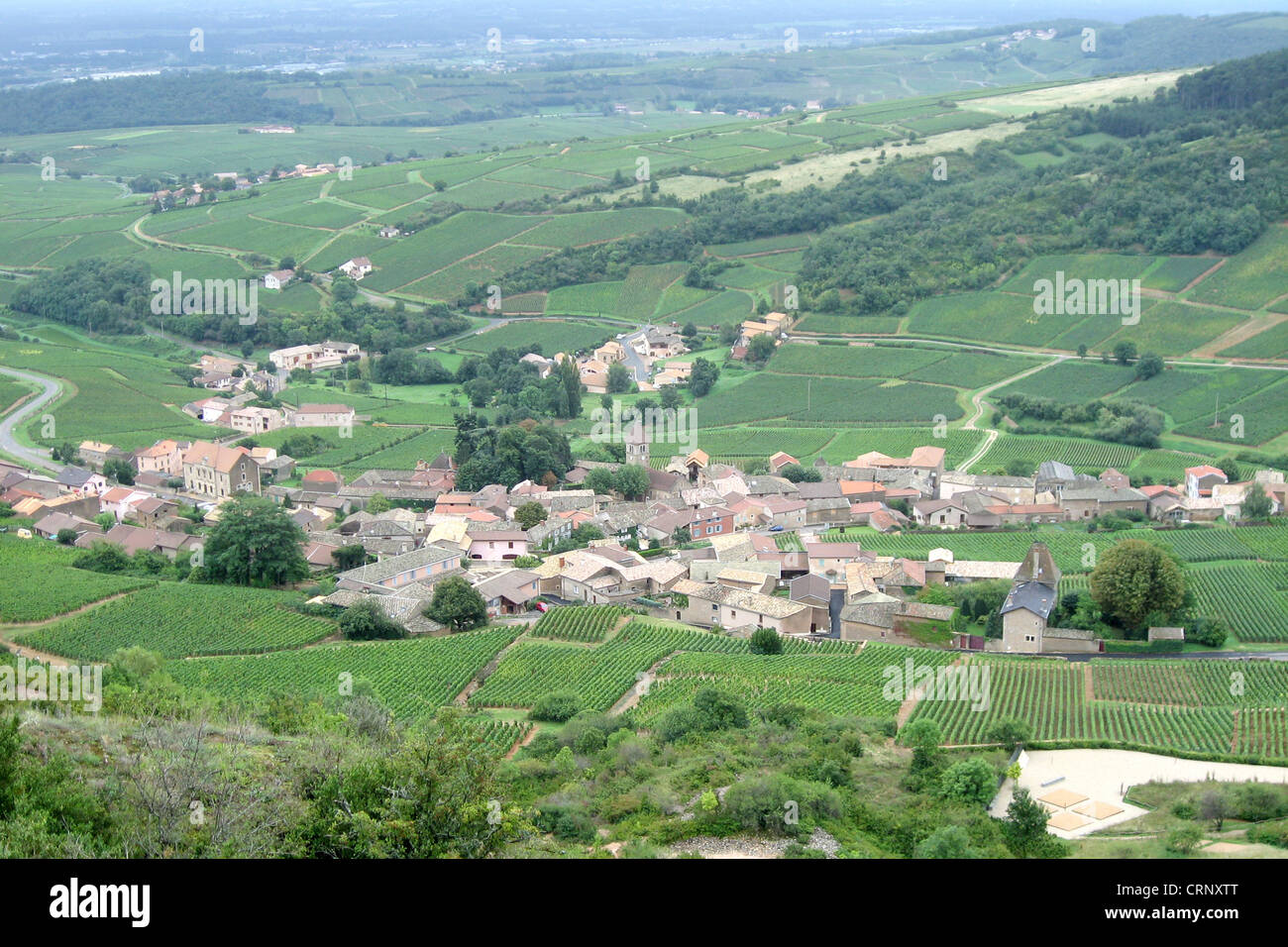 Ein Dorf in der nördlichen Frankreich Landschaft Stockfoto