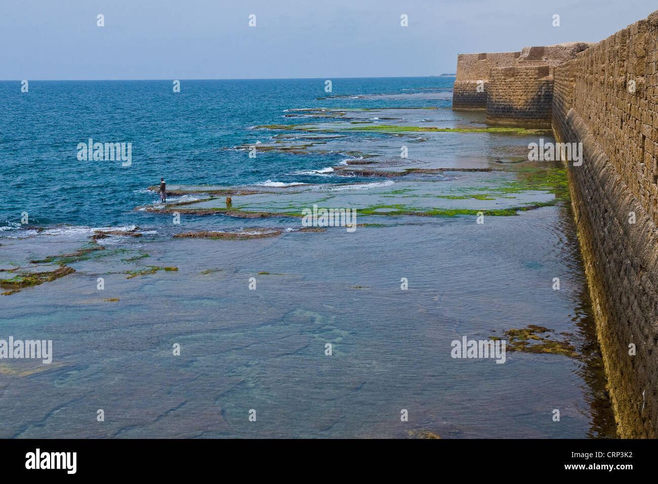 Der historische Hafen von Akko in Nord-Israel Stockfoto