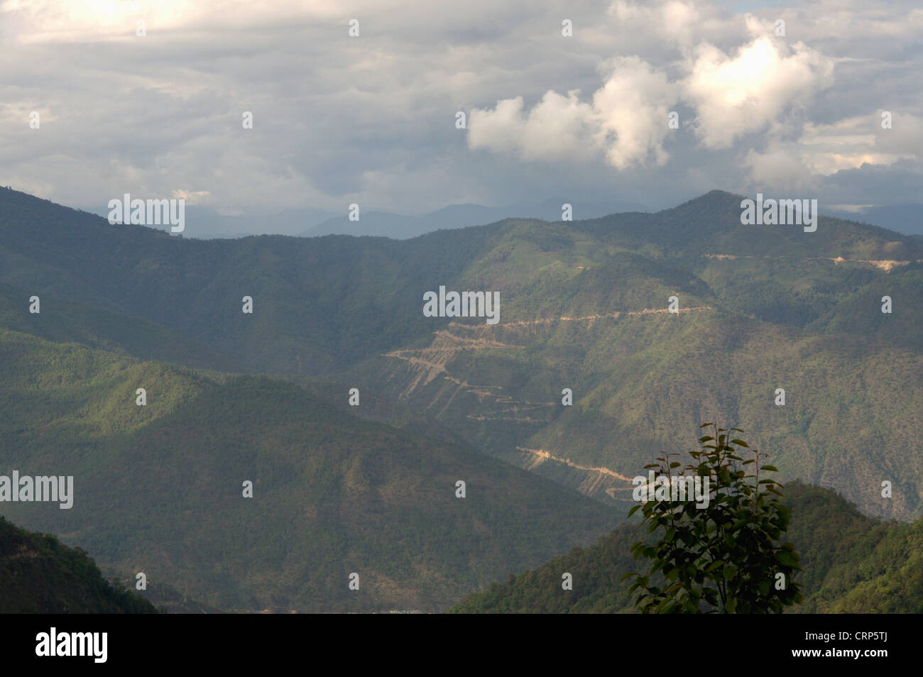 Arunachal Pradesh Landschaft von Eaglenest WLS aus gesehen Stockfoto