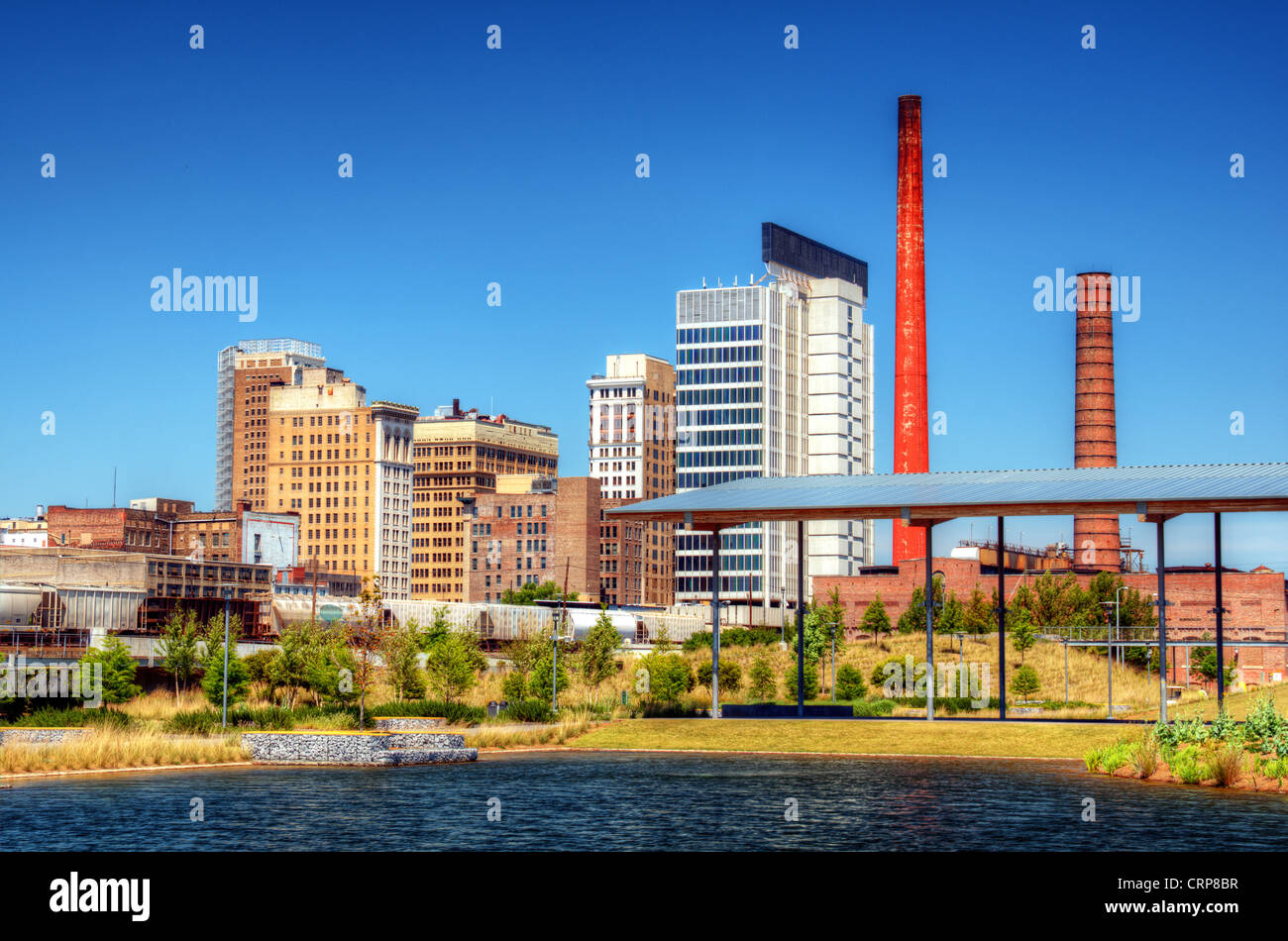 Skyline der Innenstadt von Birmingham, Alabama, USA. Stockfoto
