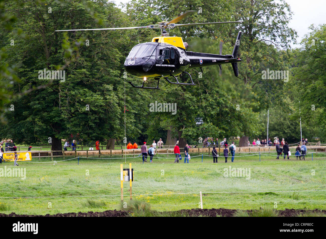 Hubschrauber-Agility-Wettbewerb bei Cholmondeley Pageant of Power 2012 Stockfoto