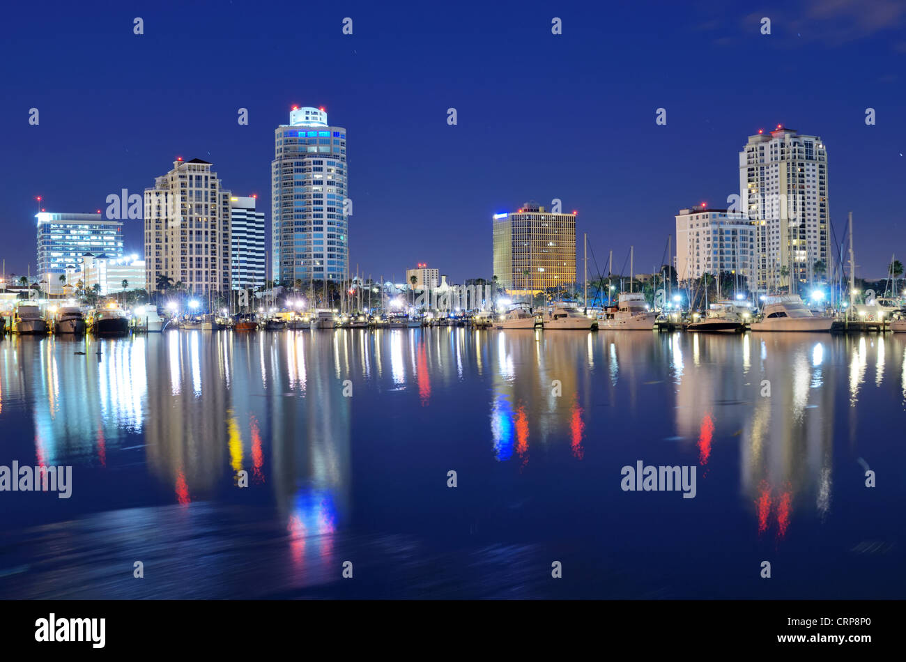 Skyline von Saint Petersburg, Florida Stockfoto