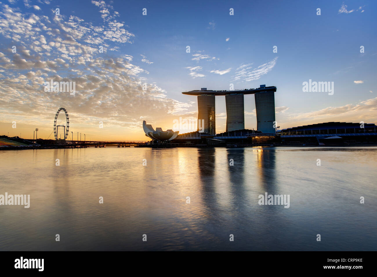 Marina Bay Sands, Marina Bay, Singapur, Süd-Ost-Asien Stockfoto