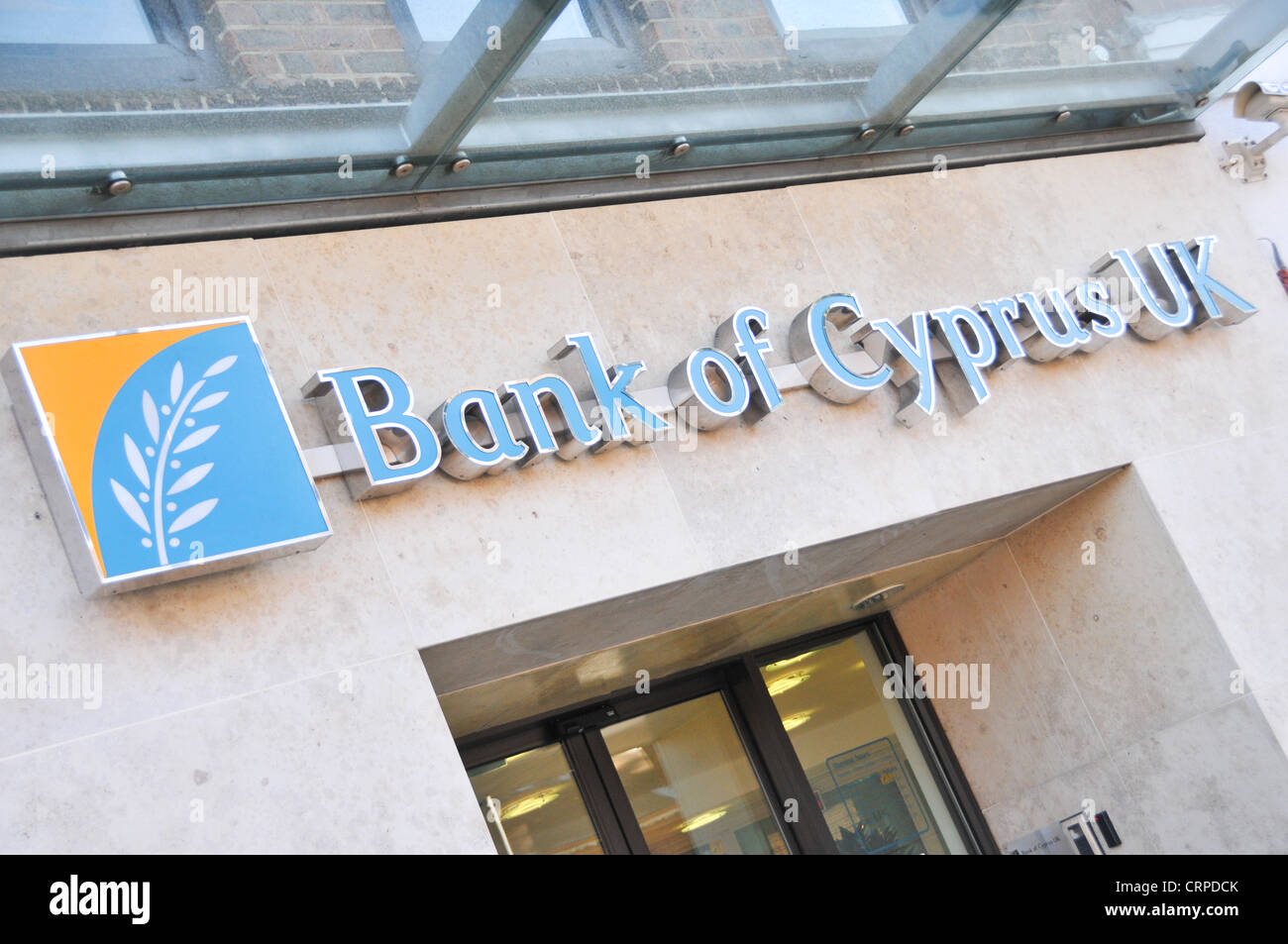 Bank von Zypern UK Rettungsaktion Eurozone Bankenkrise Bank Eurokrise Stockfoto