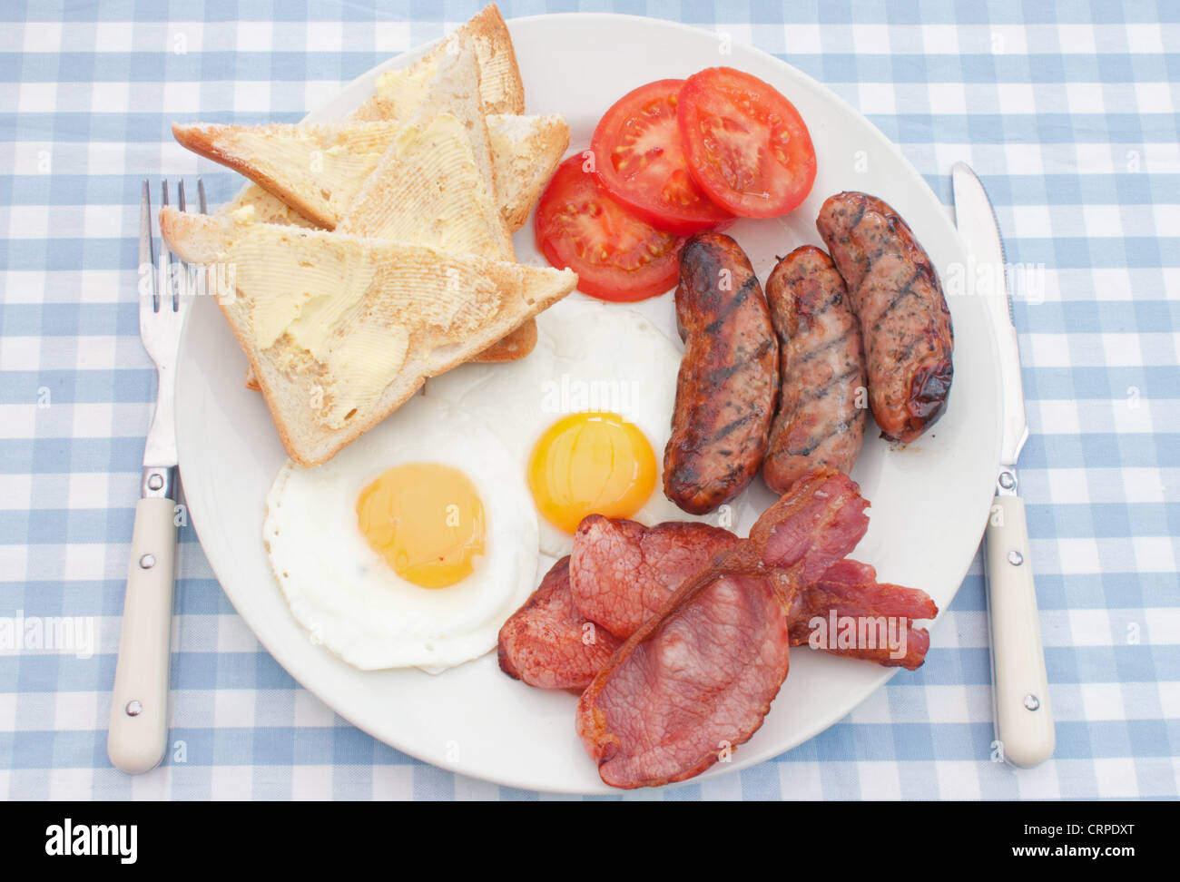 Traditionelles englisches Frühstück Stockfoto