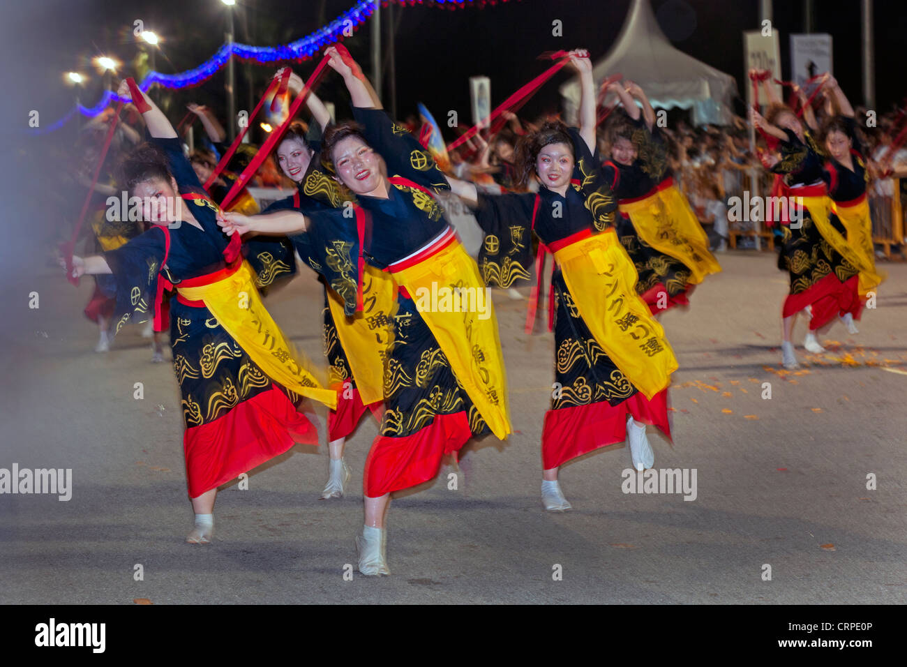 South East Asia, Singapur, jährliche Chingay Parade stattfinden während Chinese New Year Stockfoto