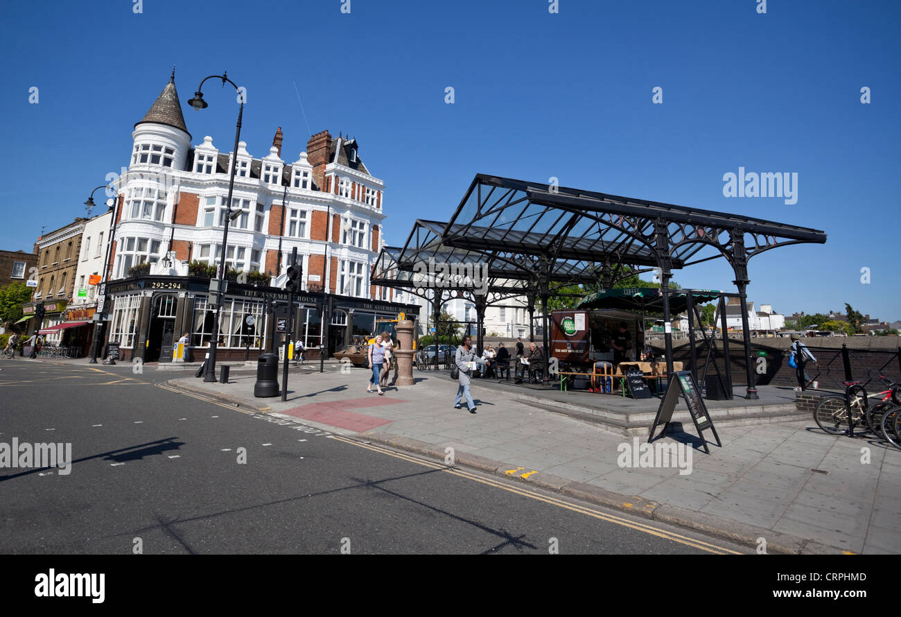 Kentish Town Straßenszene, NW5, Camden, London, England, UK Stockfoto