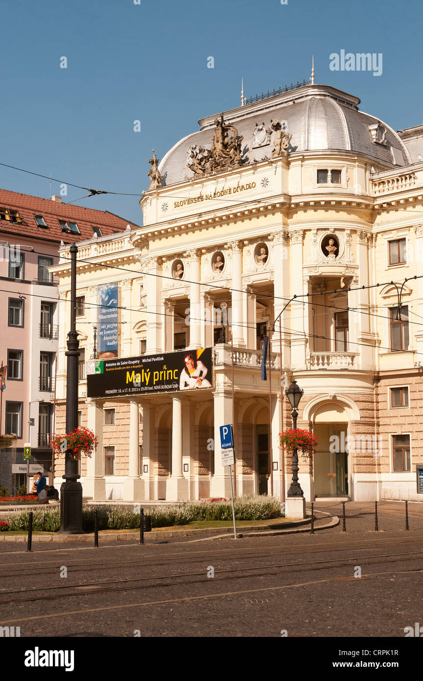 Elk189-1027v Slowakei, Bratislava, Slowakische Nationaltheater Stockfoto