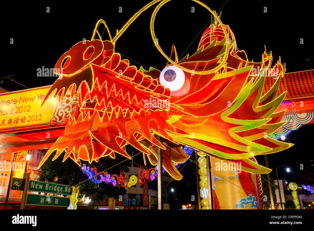 Süd-Ost-Asien, Singapur, neue Bridge Road, Chinatown, chinesischen Neujahrsfest Stockfoto
