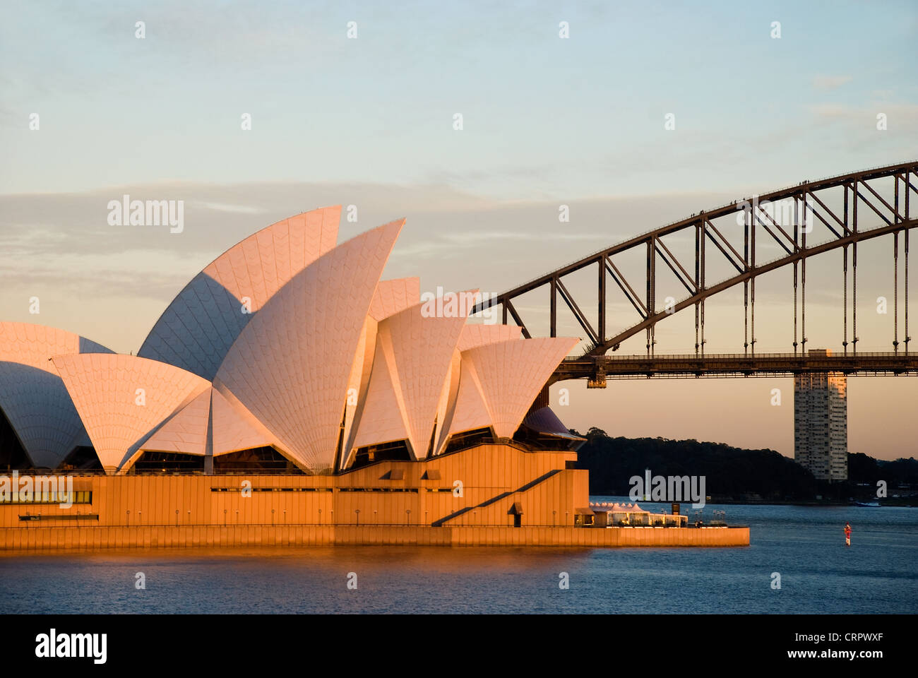 Opera House und Harbour Bridge Sydney Australien Stockfoto