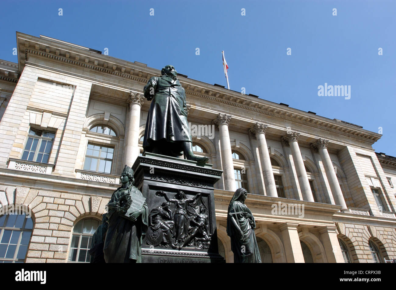 Berlin, vom Denkmal von Henry Frederick Charles Baron und Stein vor dem House Of Representatives Stockfoto