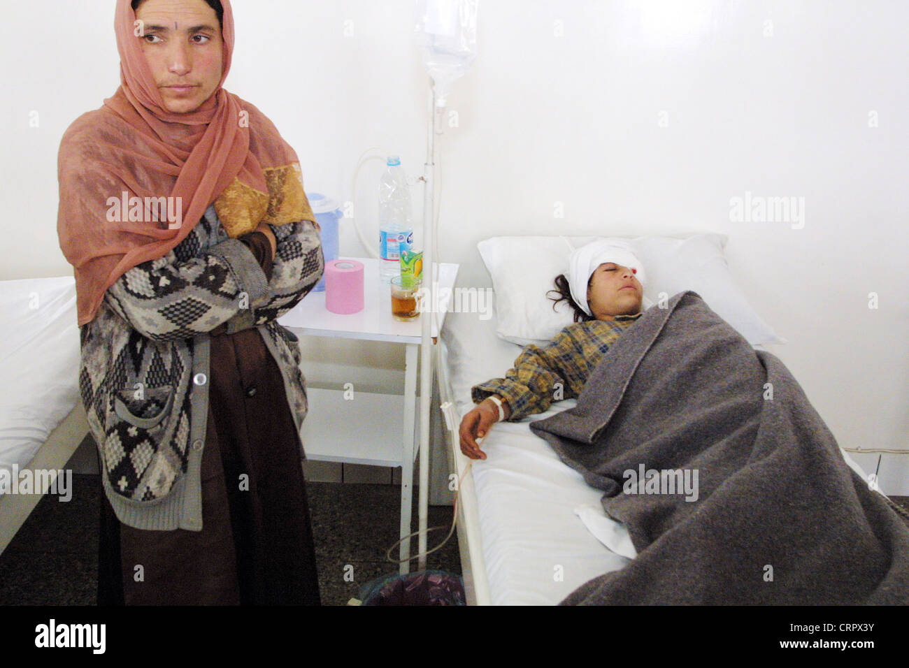 Krieg Opfer Krankenhaus, Kabul. Stockfoto
