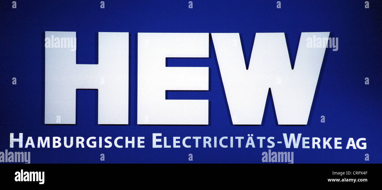 Logo der HEW AG Stockfoto